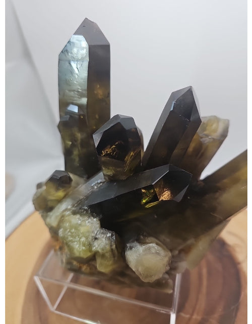 Load image into Gallery viewer, 2.77LB Top rare natural beautiful black quartz crystal cluster mineral sample -
