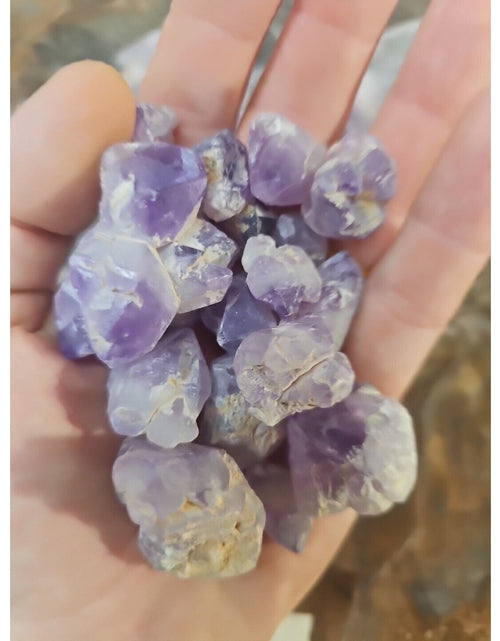 Load image into Gallery viewer, 1LB Raw Natural Purple Amethyst Quartz Crystal Points Rough Stone Jewelry Stone
