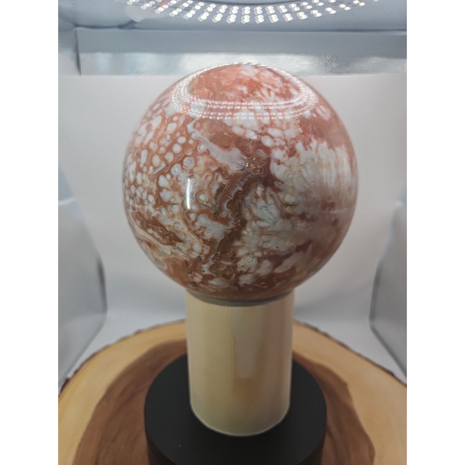 10.42LB Natural Chocolate Agate Sphere Ball Reiki Gem