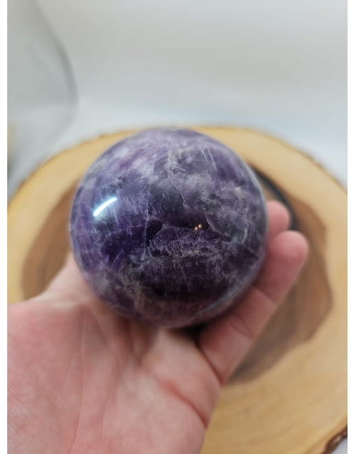 Load image into Gallery viewer, 1.27LB Natural Dream Amethyst Quartz Crystal Sphere Ball Healing
