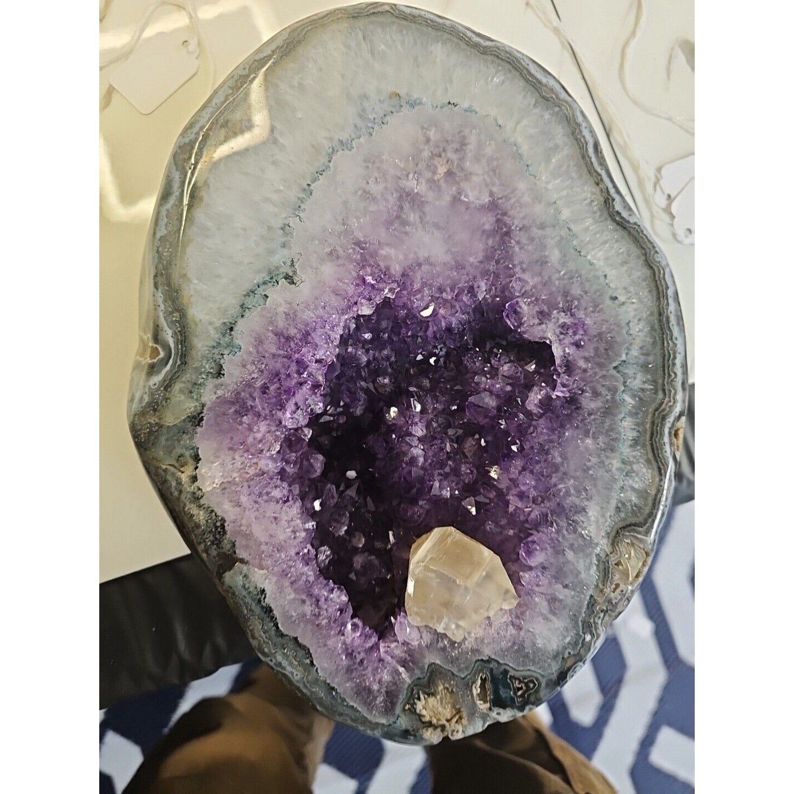 XLarge amethyst crystal cluster geode 10.5 Lbs