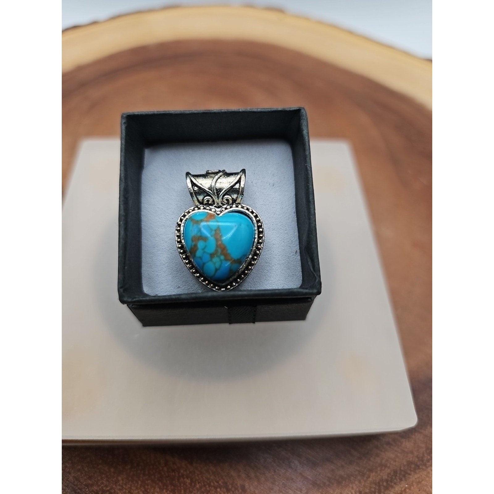 Turquoise heart pendant