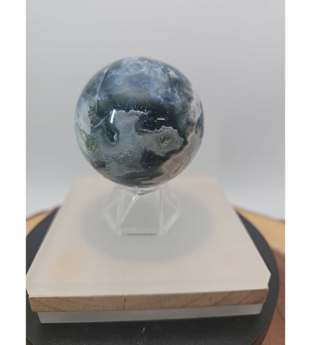 Moss Agate Sphere 243g 56mm