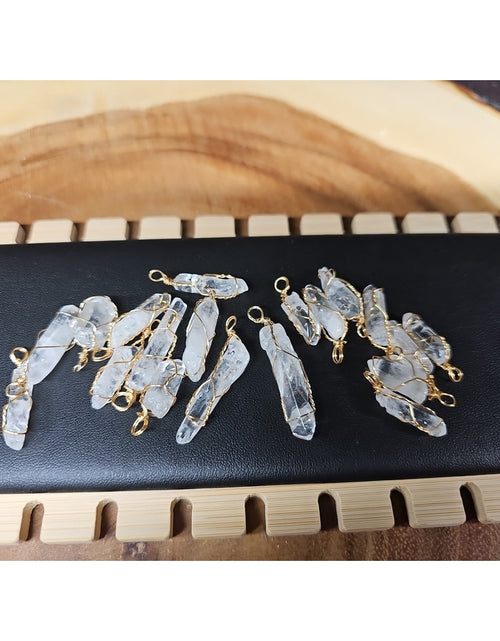 Load image into Gallery viewer, Wire Wrap Quartz Crystal Lot Of 19
