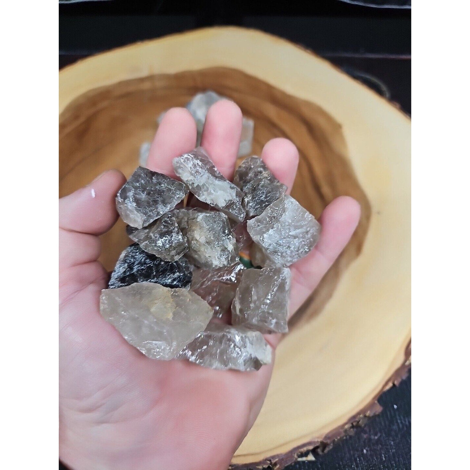 Smoky Quartz Crystal .75lbs 18pcs