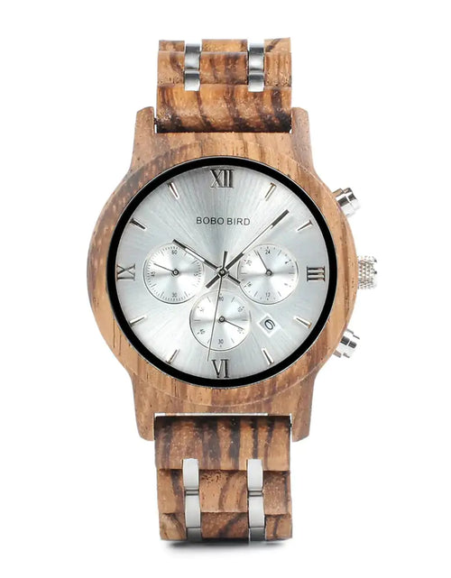 Load image into Gallery viewer, BOBO BIRD Wooden Men&#39;s Watch
