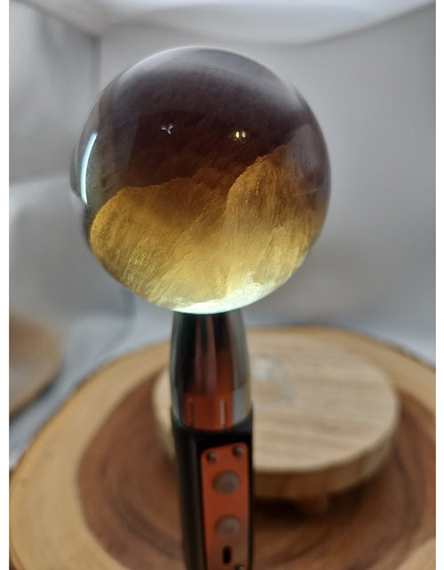 Load image into Gallery viewer, 1.30lb Natural Rainbow Fluorite Quartz Crystal Sphere Ball Polished
