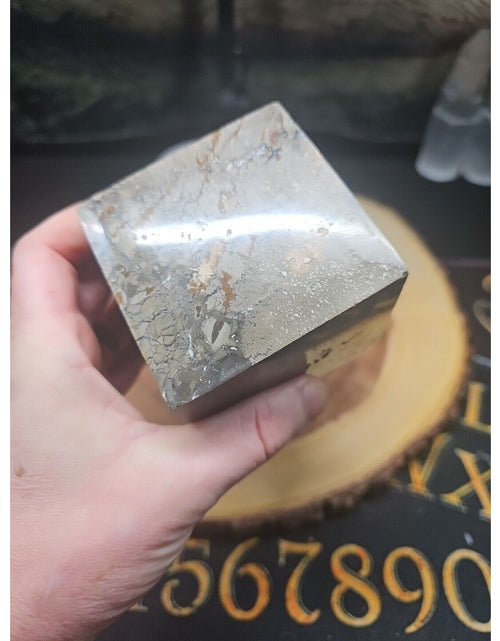 Load image into Gallery viewer, 2.41LB 1Pcs Natural Ocean Jasper Onyx Quartz Crystal Geode Square Heptahedron

