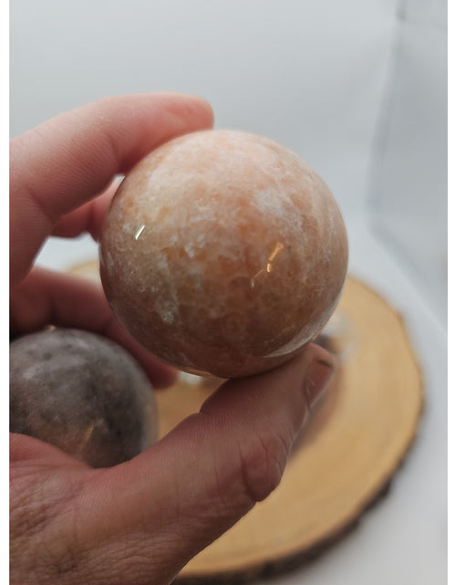 Load image into Gallery viewer, Quartz Crystal Sphere 50mm 1 Each Sandstone
