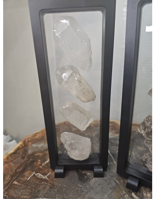 Load image into Gallery viewer, Quartz Crystal &amp; Smokey Quartz W/Stands Total Weight 1.33lbs Great Show Item
