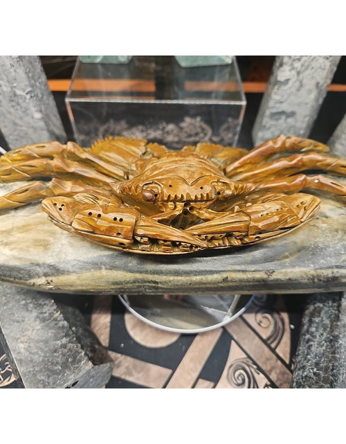 Load image into Gallery viewer, 9.44LB Natural Mao Gong shi crab skull hand carved crystal specimen healing

