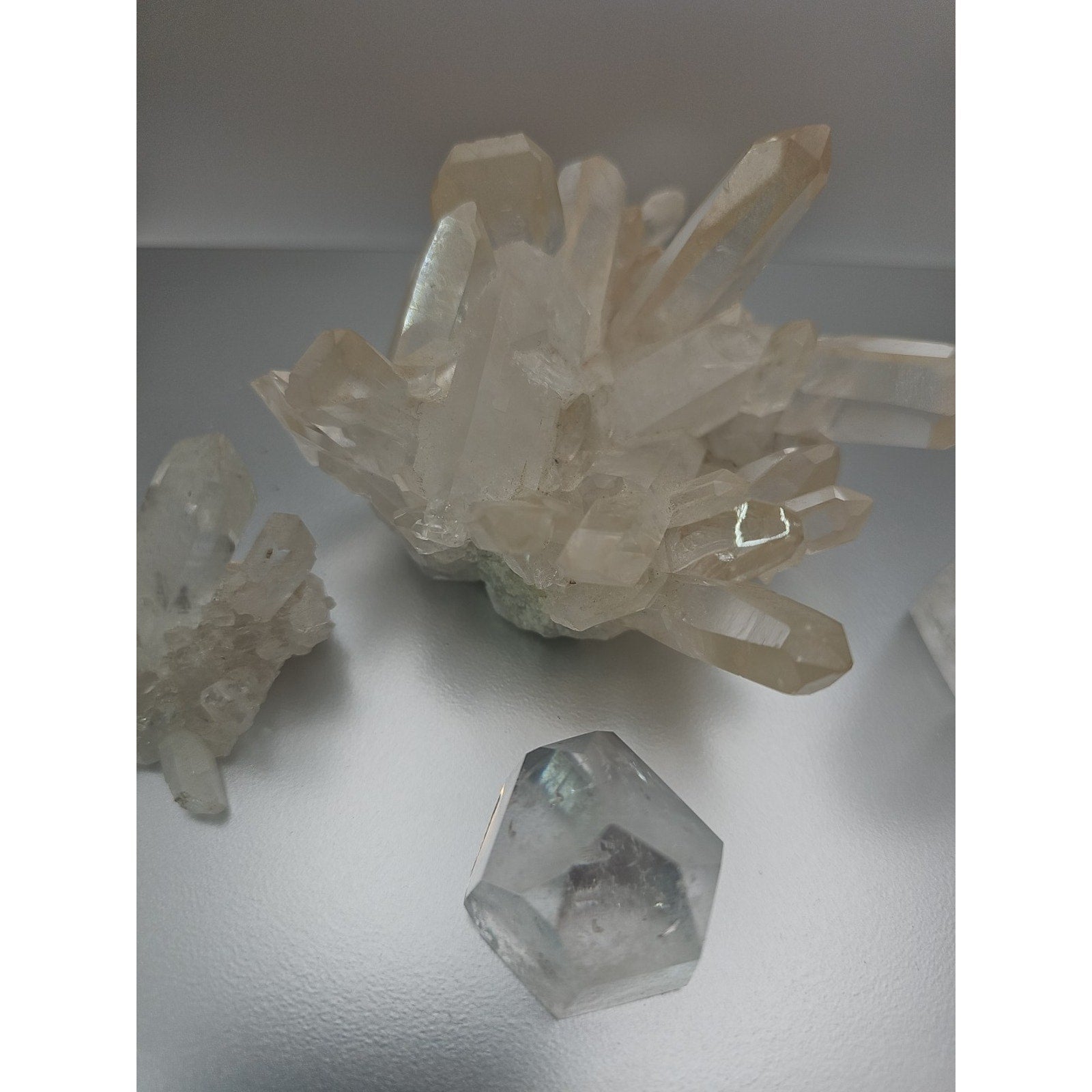 Quartz Crystal Cluster .97lb 4pcs