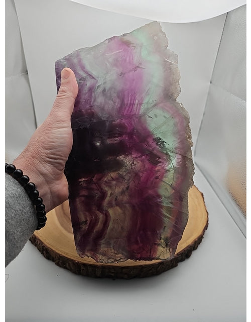 Load image into Gallery viewer, 5.7LB Natural color fluorite section quartz crystalsheetlarge mineralgemstone-
