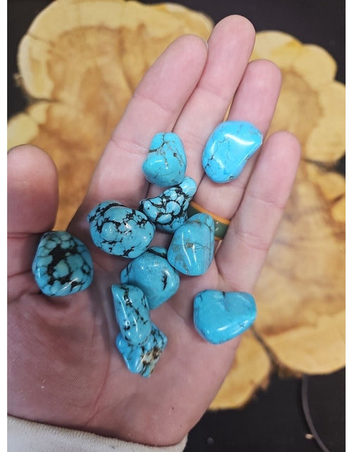 Load image into Gallery viewer, Turquoise Raw Polished Stone 76g-85g 10 Pcs
