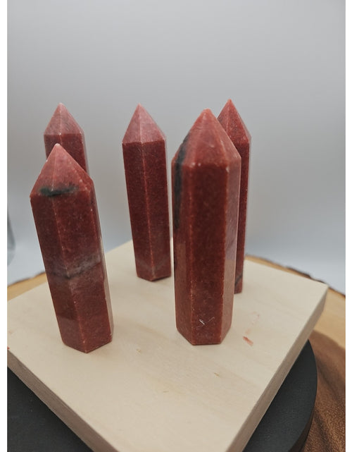 Load image into Gallery viewer, 5pcs Avg .65 Natural Rhodonite Quartz Crystal Brazil
