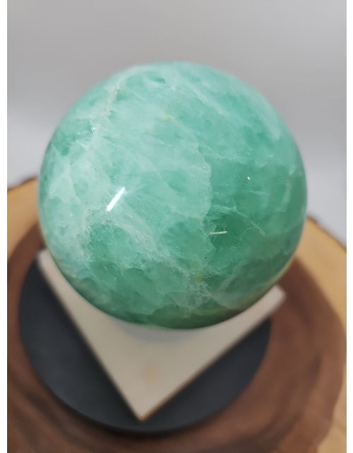 Load image into Gallery viewer, 2.80 Natural Rainbow Fluorite Quartz Crystal Sphere Ball Polished Healing

