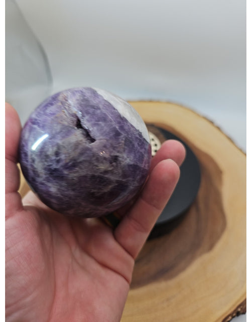 Load image into Gallery viewer, 1.27LB Natural Dream Amethyst Quartz Crystal Sphere Ball Healing
