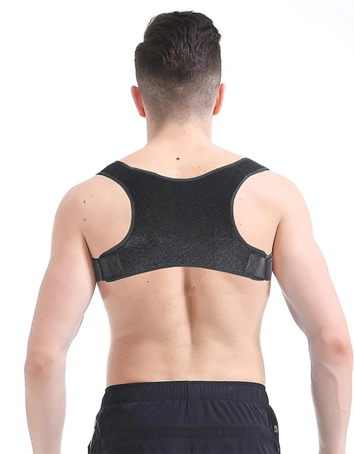 Load image into Gallery viewer, Adjustable Posture Corrector Back Shoulder Support Correct Brace Belt Men Women
