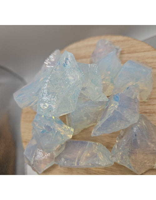 Load image into Gallery viewer, Opalite crystal Chucks 5pcs 4oz Avg
