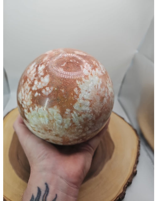 Load image into Gallery viewer, 10.42LB Natural Chocolate Agate Sphere Ball Reiki Gem
