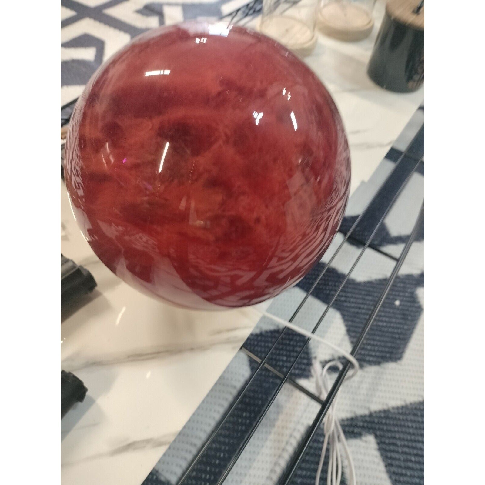 21.5lb Red Smelting Stone Quartz Sphere Crystal Ball