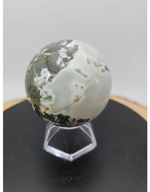 Load image into Gallery viewer, Moss Agate Sphere 187g Wstand 51mm
