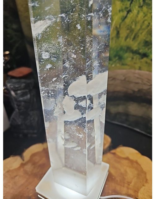 Load image into Gallery viewer, 7.86lbs  16in Smelting Quartz Tower W/Led Stand
