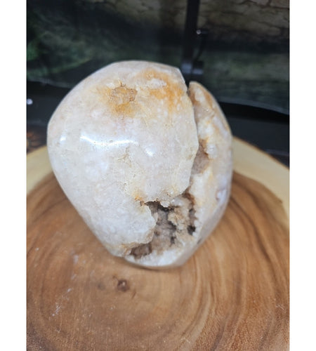 3.85LB 1Pcs Natural Agate Carnelian Quartz Crystal Decoration Geode