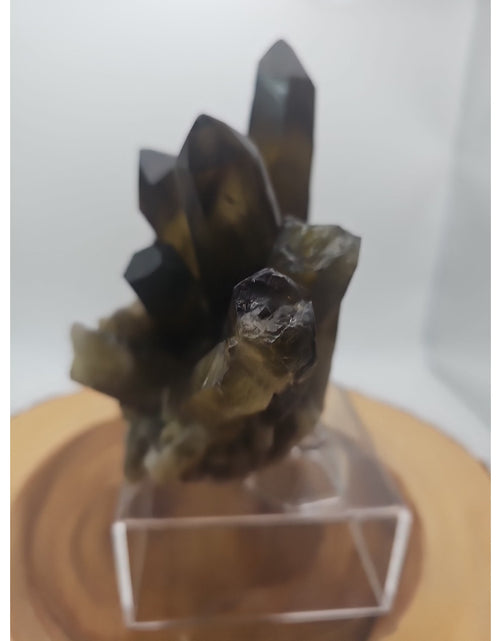 Load image into Gallery viewer, 2.77LB Top rare natural beautiful black quartz crystal cluster mineral sample -
