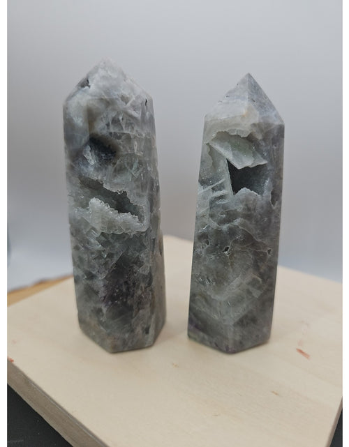 Load image into Gallery viewer, Fluorite Crystal Towers 1 Pair .56lb
