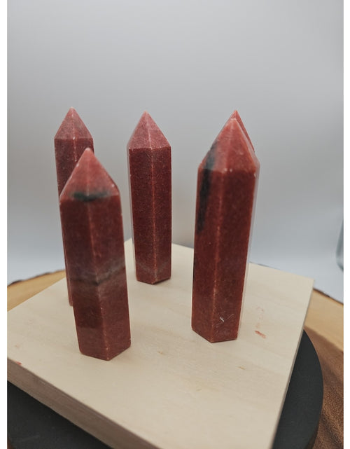 Load image into Gallery viewer, 5pcs Avg .65 Natural Rhodonite Quartz Crystal Brazil
