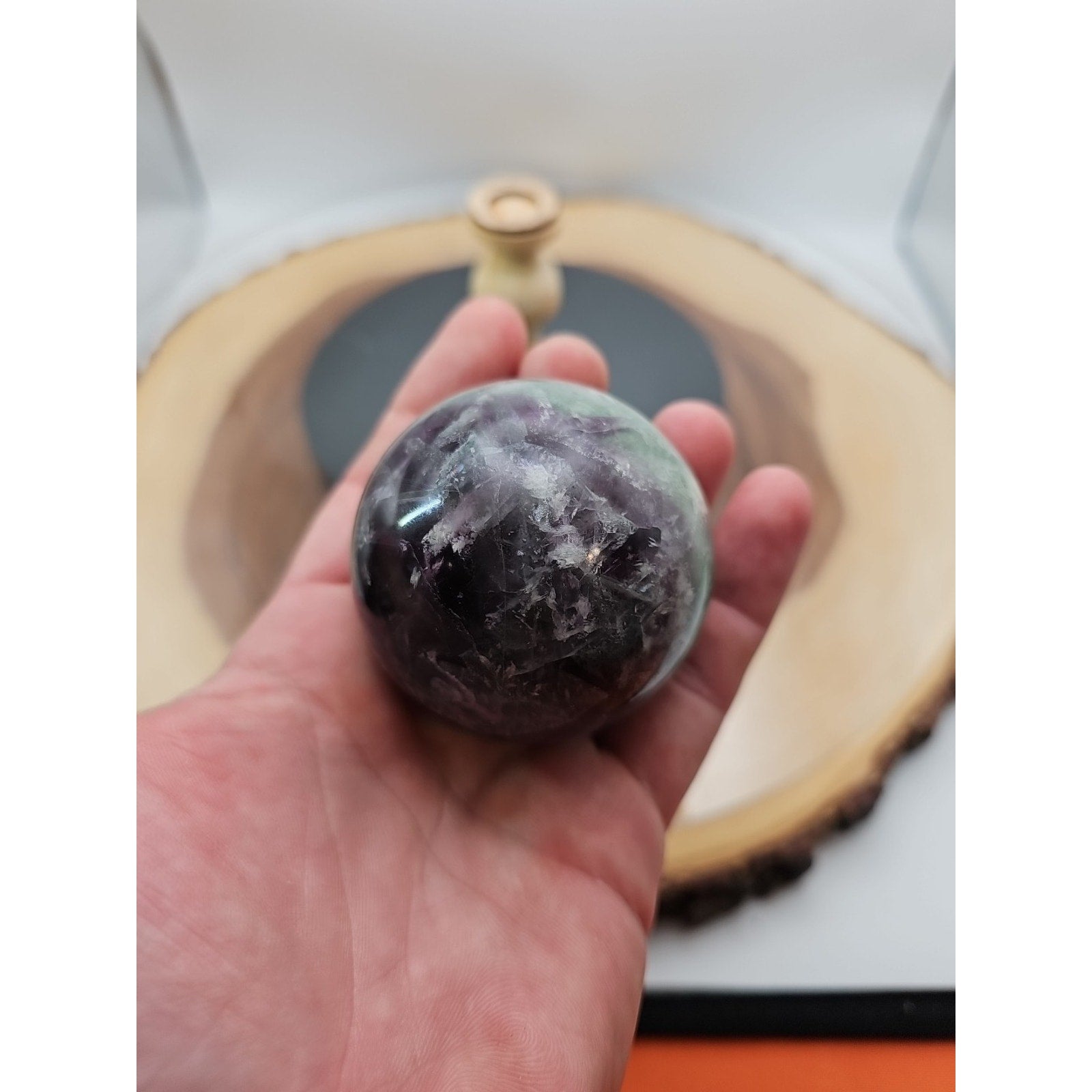 Fluorite Speare .71lbs W/Stand