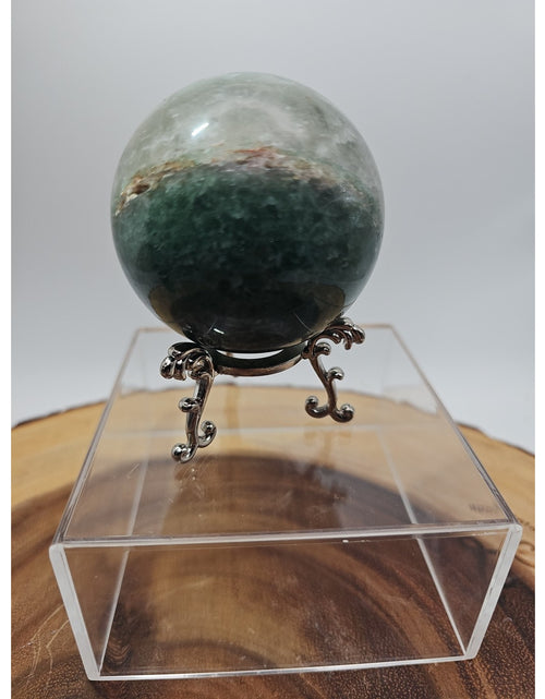 Load image into Gallery viewer, Green Strawberry Quartz 62mm .73lb W/stand
