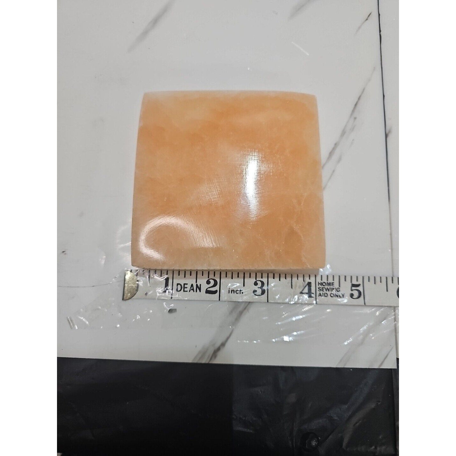 Peach Selenite Charging Base For Crystals No Led Only Base