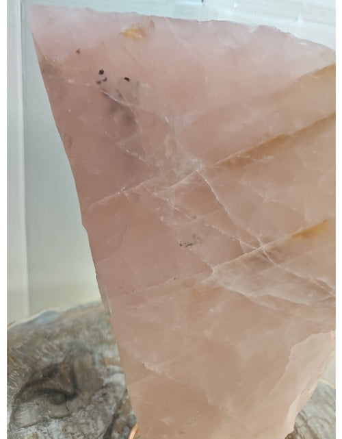 Load image into Gallery viewer, 5.72LB Natural Rose Quartz Crystal Pink Crystal Stone slices Healing
