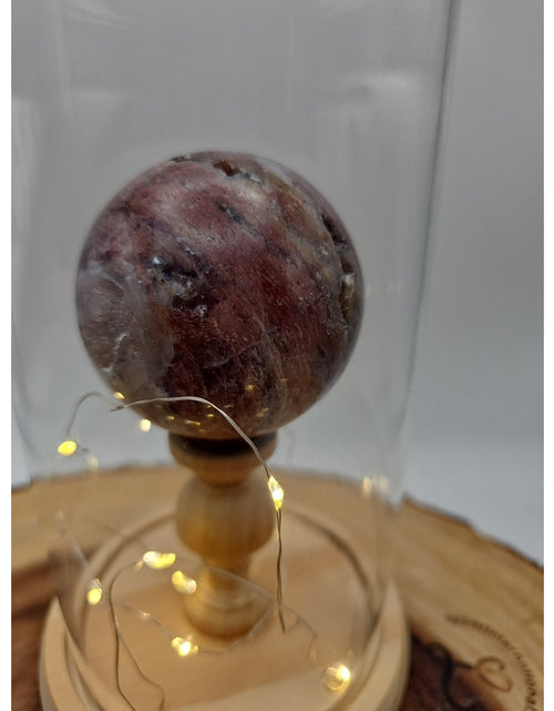 Load image into Gallery viewer, Druzy Ocean Jasper Sphere With Case 60mm
