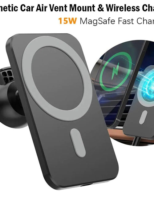 Load image into Gallery viewer, Magnetic Wireless Charger Car Mount Holder For iPhone 12 13 14 Pro Max MagSafe
