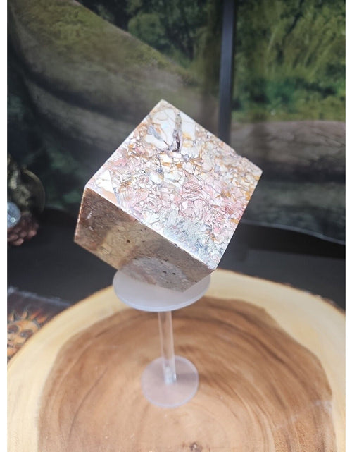Load image into Gallery viewer, 2.83LB 1Pcs Natural Ocean Jasper Onyx Quartz Crystal Geode Square Heptahedron

