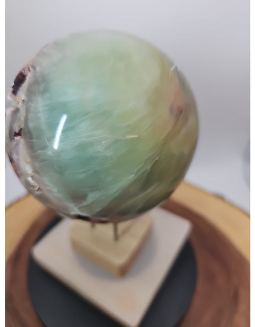 Load image into Gallery viewer, Rainbow Fluorite Quartz Crystal Sphere - Polished Healing
