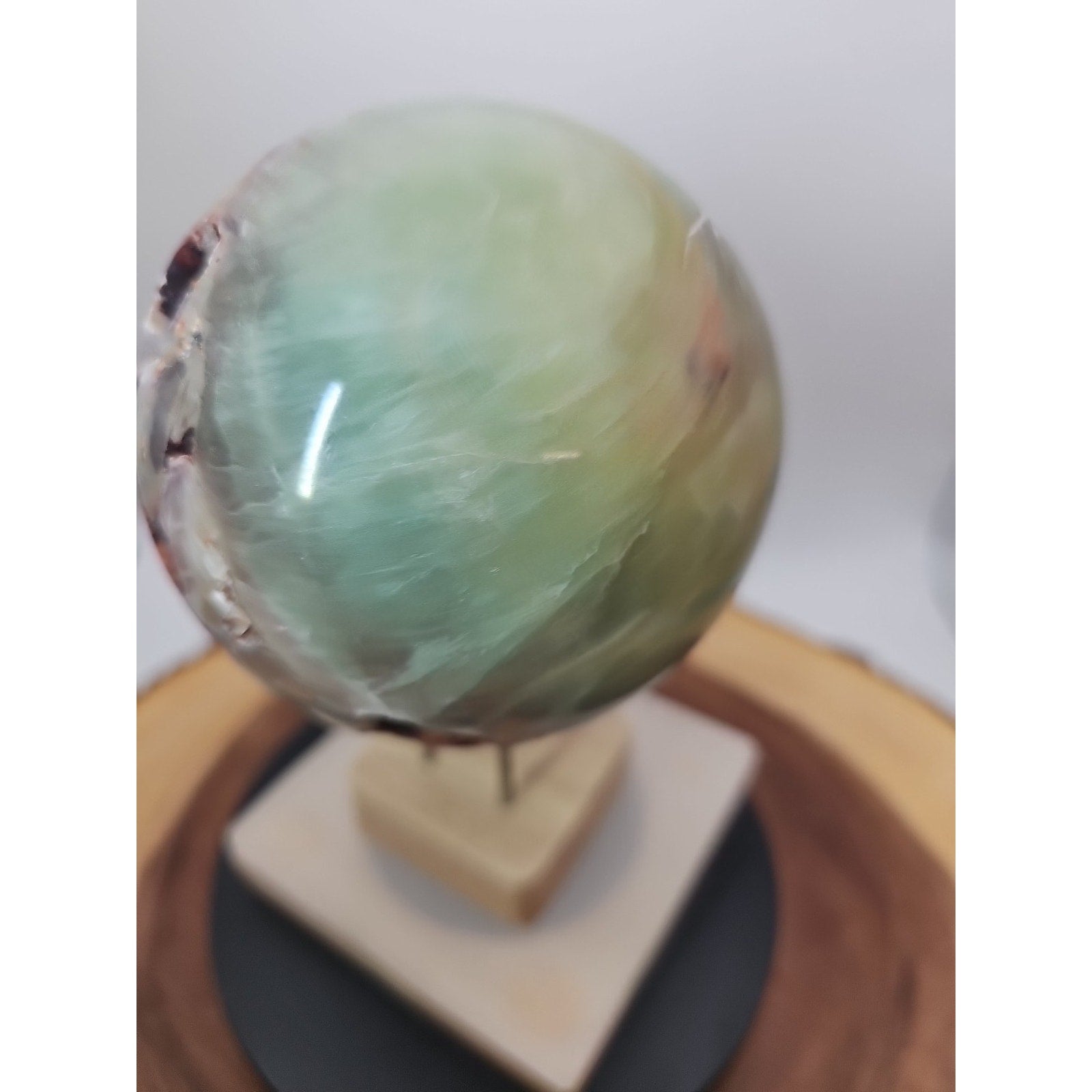Rainbow Fluorite Quartz Crystal Sphere - Polished Healing