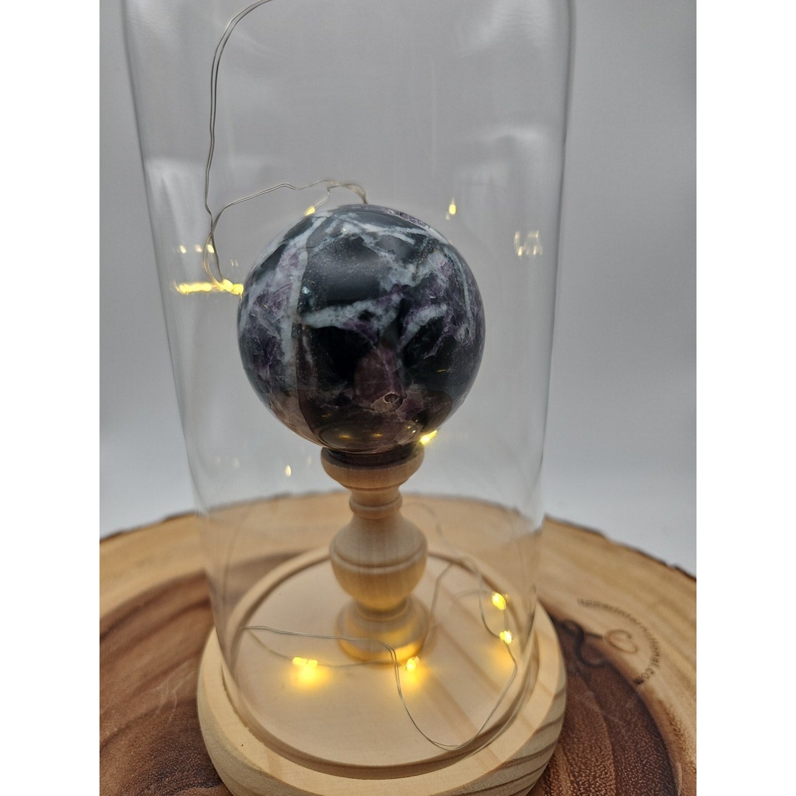 Amethyst Sphere With Case 60mm