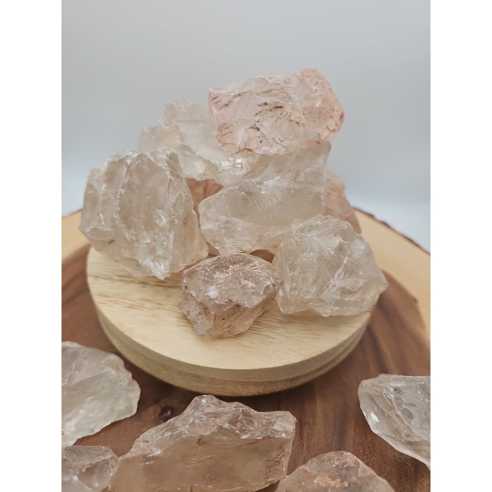 1lb Natural Raw Clear White Quartz Crystal Original Healing 5pcs Avg