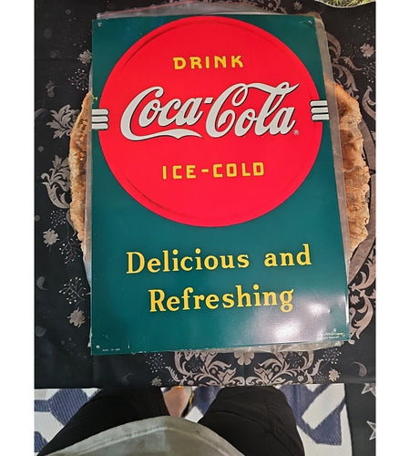 coke sign vintage 1989