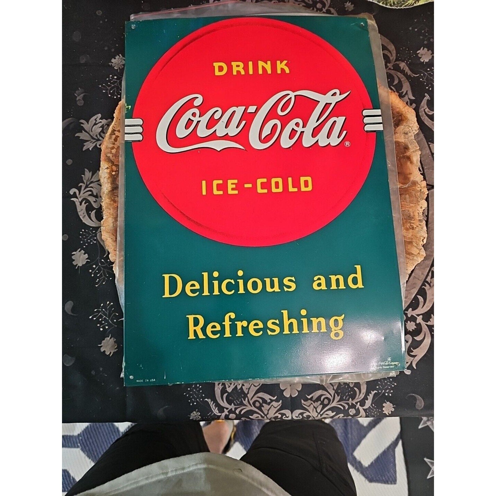 coke sign vintage 1989