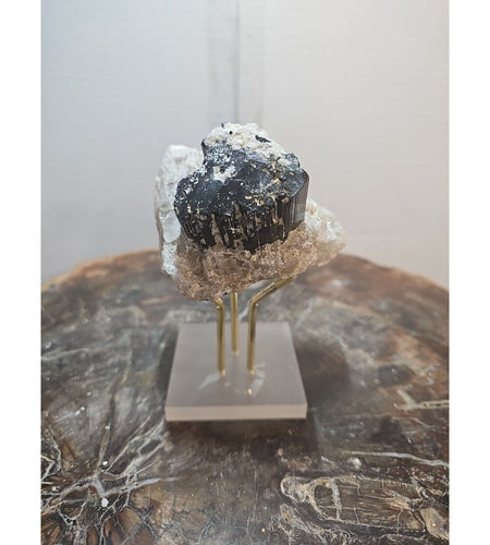 1.11LB TOP Natural Black Tourmaline Crystal Rough Mineral Healing Specimen