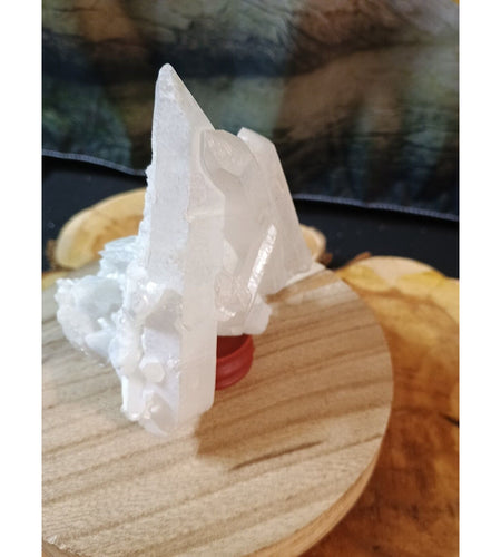 0.6LB Rainbow Aqua Aura Quartz Crystal Cluster Points Titanium Coating