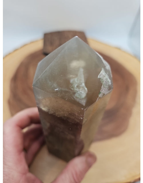 Load image into Gallery viewer, 1.95lb Fluorite Quartz Crystal Point W/Stand
