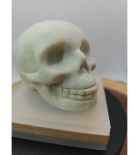 1.14lb Natural Jasper Calcite Skulls Crystal Carving Mixed Stones Healing