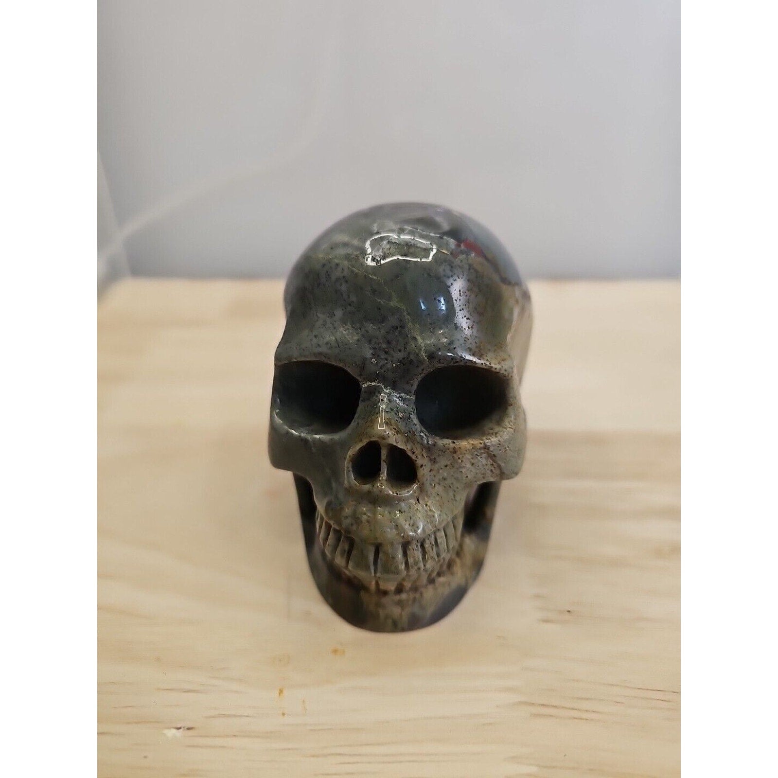 African Blood Skull Hand Carved. 1.56lb