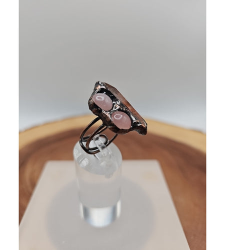 Adjustable Quartz Crystal Ring